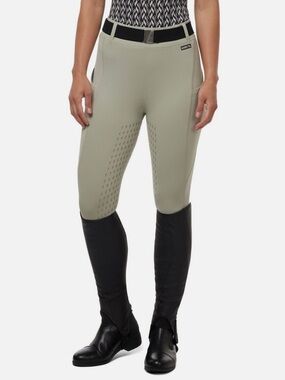NWT Kerrits Equestrian Tech Tight Coolcore Full Leg - Sand-Horse Medium